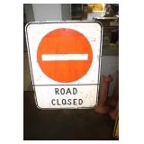 Wooden Road Closed Sign 36 x 48