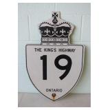Metal Highway 19 Sign 18 x 28.5 Metal Highway 19 Sign 18 x 28.5