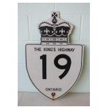 Metal Highway 19 Sign 18 x 28.5