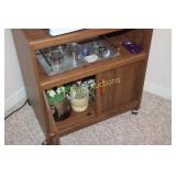 Cabinet & Contents on Wheels  Located/Basement