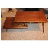 Retro Coffee Table 43x18x15H, note crack