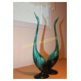 2 Blue Mountain Pottery Cranes