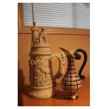Large Beer Stein & Pitcher