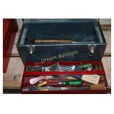 Metal Toolbox & Contents