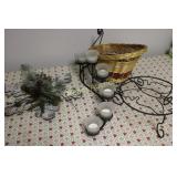 Christmas Items incl Candle Holders