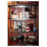 Metal Shelf & Contents 36x12x70H Basement