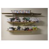 Contents of 3 Shelves incl Paint Brush & More