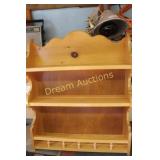 Handmade Wooden Display Shelf 24x65x19H