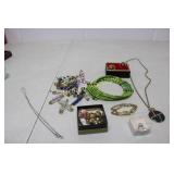 Assorted Fashion Jewellery incl Sterling Chain