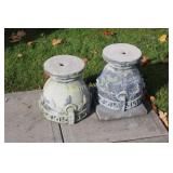 2 Cement Pots