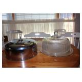 Cake Dish with 2 Domes