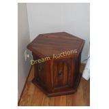 Wooden Bedside Octagional Table