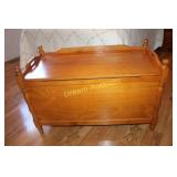 Wooden Linen/Toy Box 35.5x18x23H