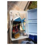 Tote with Painting Supplies