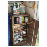 Metal Storage Cabinet & Contents