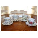 4 Cups & Saucers incl Royal Vale