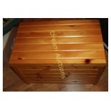 Wooden Box & Contents 26x16x17H