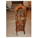 Folding Ornate Pie Stand 43H Folding Ornate Pie Stand 43H