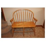 Pine Loveseat Hallway Bench 38W Pine Loveseat Hallway Bench 38W
