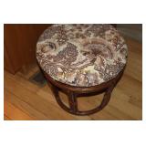 Rattan Footstool with Cushion Rattan Footstool with Cushion