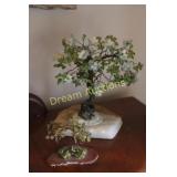 2 Bonsai Glass Trees 2 Bonsai Glass Trees
