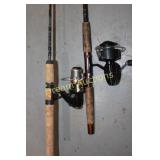 2 Fishing Poles with Mitchell Reels 2 Fishing Poles with Mitchell Reels