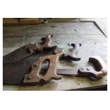 4 Vintage Hand Saws 4 Vintage Hand Saws