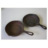 2 Small Cast Iron Pans
