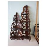 2 Wooden Hanging Corner Shelves