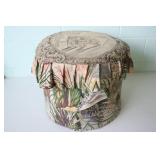 Covered Wooden Cheese Box 16D x 14H