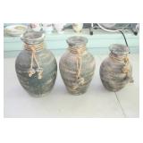 3 Decorative Vases