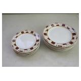 12 Piece Christmas Dinner & Side Plates.