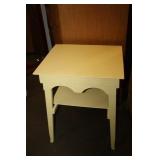 Yellow Side Table 25 x 23 x 30H