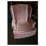Pink Wingback Chair