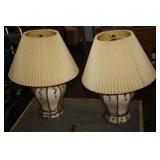 Pair of Retro Lamps some damage