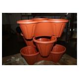 Set of 3 Stacking Flower Pots