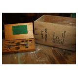 Tap & Die Set & Small Wooden Hartz Box