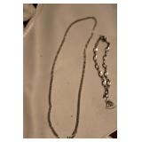 Sterling Silver Necklace & Bracelet
