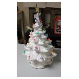 Ceramic White Christmas Tree 16H