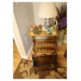 Wooden Magazine Racks & Contents