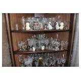 Contents of 3 Shelves incl Wine Glasses & More
