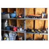 Contents of 6 Shelves in Shed