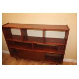 Wooden Shelf 49x9.5x36.6H, needs attention