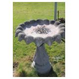 Heavy Cement Bird Bath