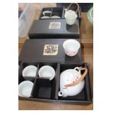 Japanese Tea Pot & 4 Cups