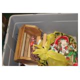 2 Totes of Christmas Decor & More