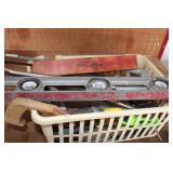 Assorted Saw`s, Knives & Levels