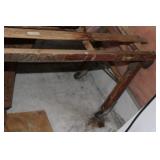 Vintage Washtub Stand on wheels