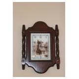 Wooden Battery Wall Clock