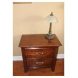 Pair of Side Tables & 1 Lamp